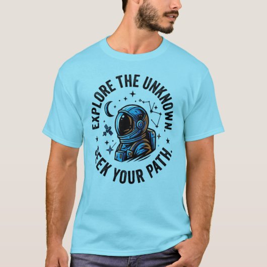 VerkenDeOnbekende Voorbij Het Bekende Astronaut Ru T-shirt (Voorkant)