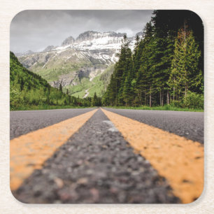 Verkennen Vierkante Kartonnen Onderzetter