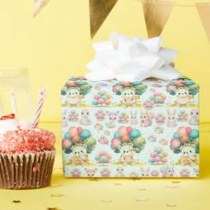 Verkenner Beer en Bosdieren Patroon Cadeaupapier