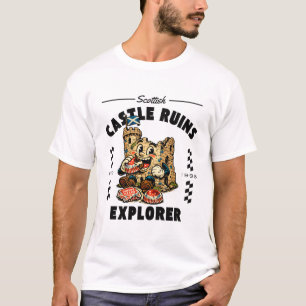 Verkenner van Schotse kasteelruïnes T-shirt