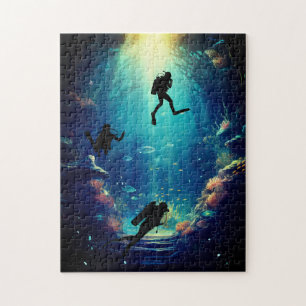 Verkenning onder het zee legpuzzel