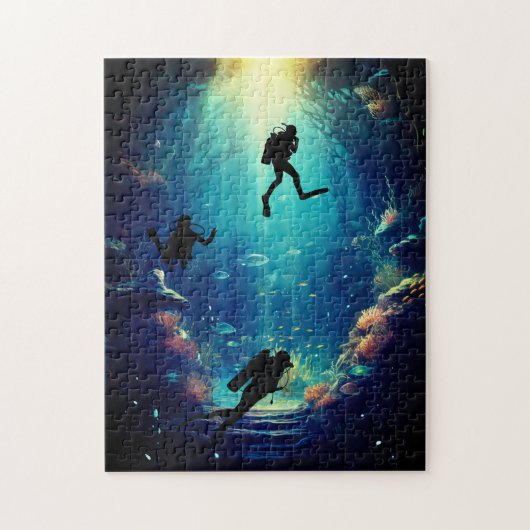 Verkenning onder het zee legpuzzel (Verticaal)