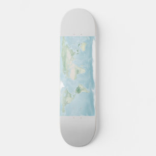 Verkenningskaart van het aardoppervlak skateboard
