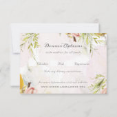 Verketting in het huwelijk van de Verf van de Lent RSVP Kaartje (Achterkant)