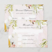 Verketting in het huwelijk van de Verf van de Lent RSVP Kaartje (Voorkant / Achterkant)