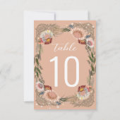 Verkettingen Boho Peach-tabelnummer (Achterkant)