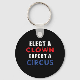 Verkies een clown Verwacht een circusontwerp anti  Sleutelhanger