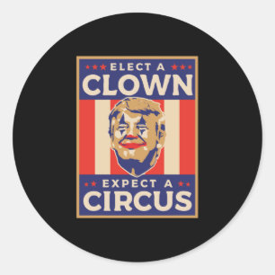 Verkies een Kast Verwacht een Circus Ronde Sticker