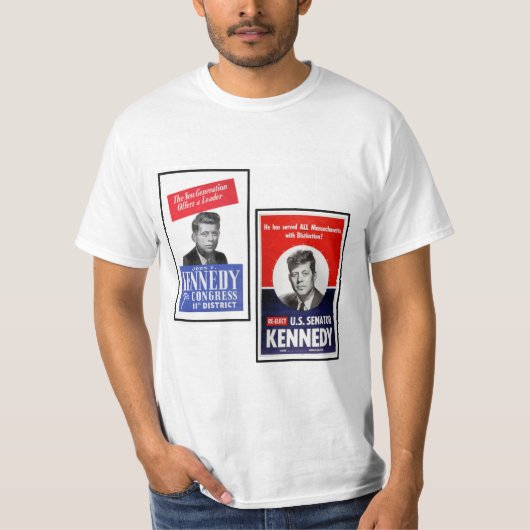 Verkies John F. Kennedy T-shirt (Voorkant)