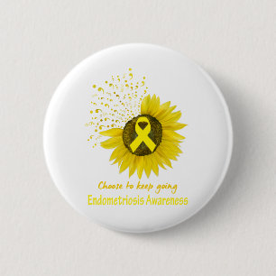 Verkies om de aandacht op endometriose te blijven ronde button 5,7 cm