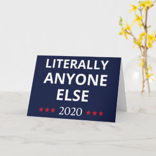 Verkiezing 2020, anti-trump - iedereen Else II Kaart