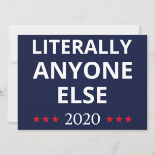 Verkiezing 2020, anti-trump - iedereen Else II Kaart