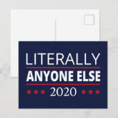 Verkiezing 2020, anti-trump - iedereen Else III Briefkaart (Voorkant / Achterkant)