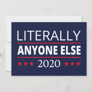 Verkiezing 2020, anti-trump - iedereen Else III Kaart