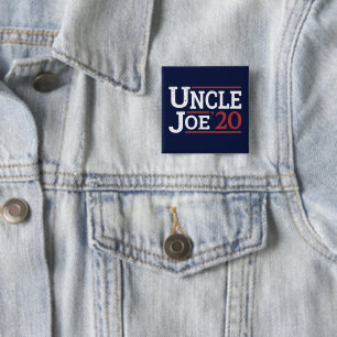 Verkiezing 2020 - Oom Joe Vierkante Button 5,1 Cm