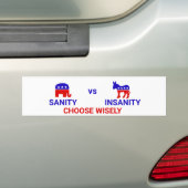 Verkiezing 2020: Saniteit versus onhygiëne Bumpersticker (Op auto)