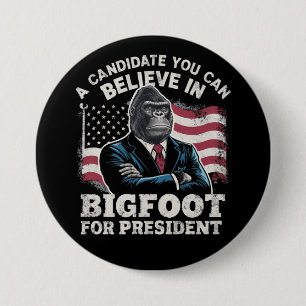 Verkiezing 2024 Grappige Stem Sasquatch VS Ronde Button 7,6 Cm