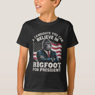 Verkiezing 2024 Grappige Stem Sasquatch VS T-shirt