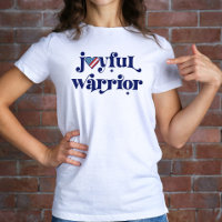 Verkiezing 2024 Kamala Joyful Warrior USA Flag Hea