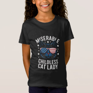 Verkiezing 2024 Kinderloze Kat Dames Feministische T-shirt