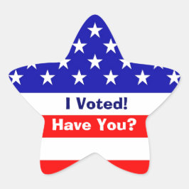 Verkiezing Amerikaanse Vlaggenster Stickers