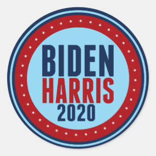 Verkiezing Biden Harris 2020 Ronde Sticker
