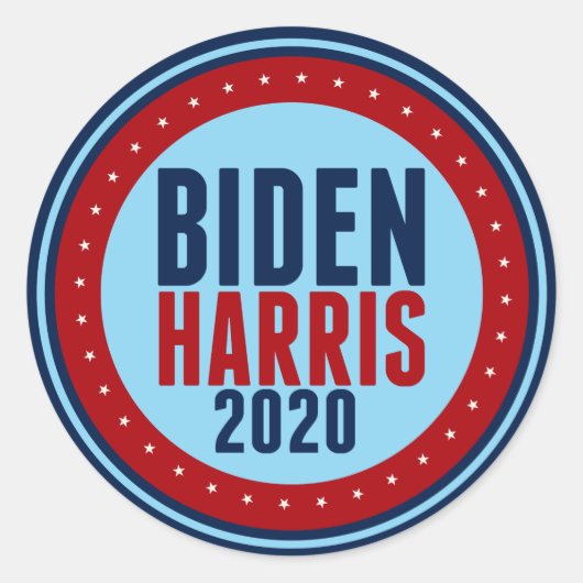 Verkiezing Biden Harris 2020 Ronde Sticker (Voorkant)