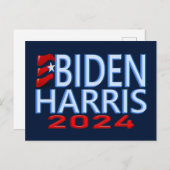 Verkiezing Biden Harris 2024 Briefkaart (Voorkant / Achterkant)