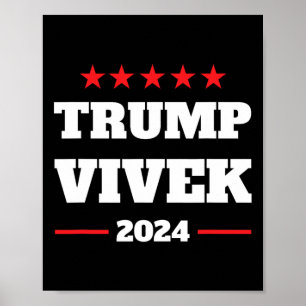 Verkiezing Bold Trots Pro Donald Trump Vivek 2024 Poster