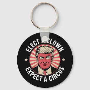 Verkiezing een clown Verwacht een circus impeach T Sleutelhanger