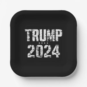 Verkiezing Houd Amerika Groot Trump 2024 Papieren Bordje