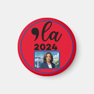 Verkiezing Kamala Harris 2024 Grappig Anti Trump Magneet