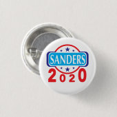 Verkiezing Sanders 2020 Ronde Button 3,2 Cm (Voorkant /achterkant)