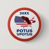 Verkiezing  Stemming Potus Eagle Button (Voorkant)