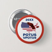 Verkiezing  Stemming Potus Eagle Button (Voorkant /achterkant)