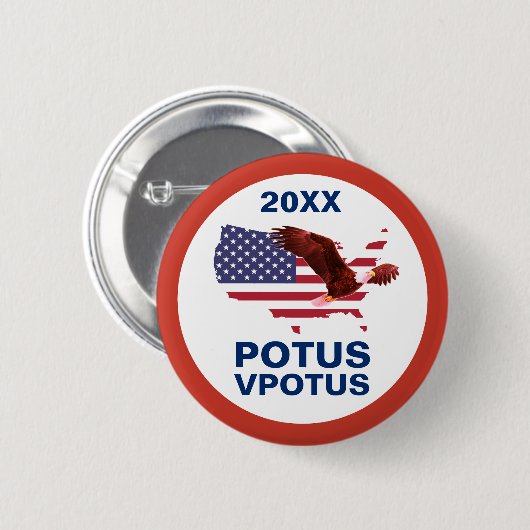 Verkiezing  Stemming Potus Eagle Button (Voorkant /achterkant)