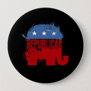 VERKIEZING VAN DE REPUBLIEK RONDE BUTTON 4,0 CM