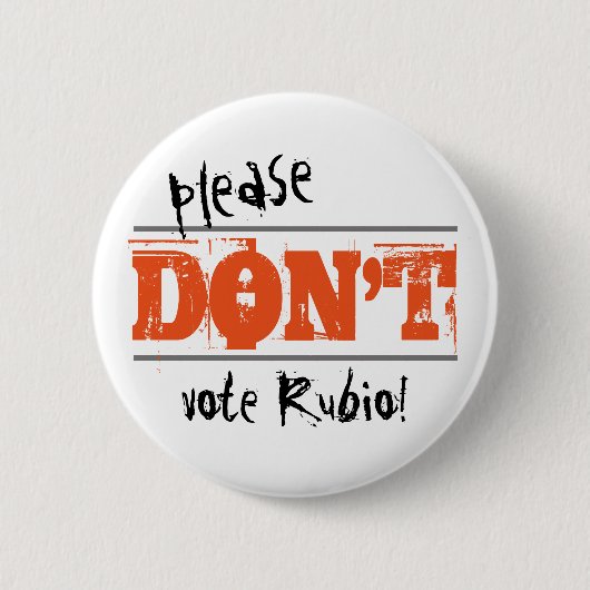 Verkiezingen 2016: Stem geen kandidaat Ronde Button 5,7 Cm (Voorkant)