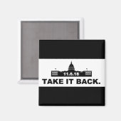 Verkiezingen 2018 - Neem het terug Magneet (Voorkant / Achterkant)