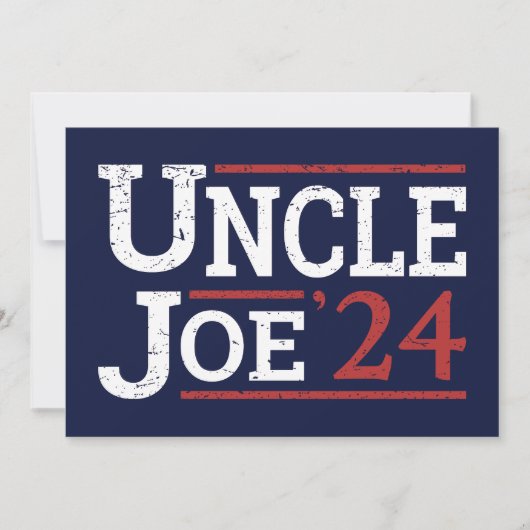 Verkiezingen 2024 - Oom Joe I Kaart (Voorkant)