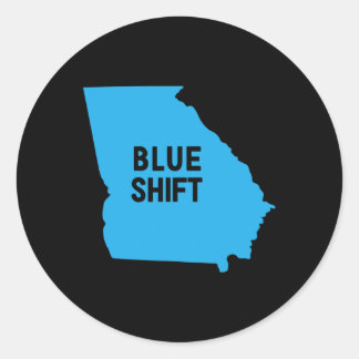 Verkiezingen Biden Harris - Blue Shift Georgia Ronde Sticker