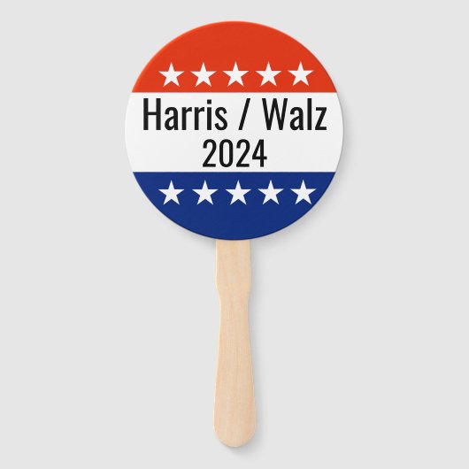 Verkiezingen Harris Walz 2024 Handwaaier (Voorkant)
