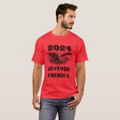 Verkiezingen in 2024 Rood T-shirt (Voorkant volledig)