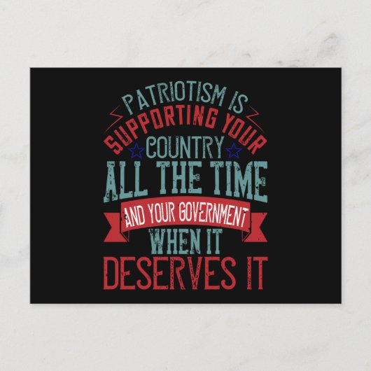 verkiezingen in de VS - patriottisme ondersteunt Briefkaart (Voorkant)