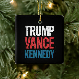 Verkiezingen Trump Vance Kennedy 2024 Keramisch Ornament