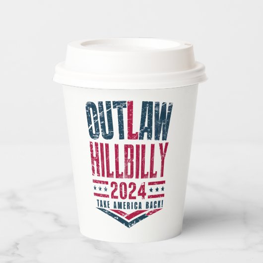  verkiezingen verbieden Amerikaanse vlag Hillbilly Papieren Bekers (Voorkant)