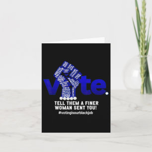 Verkiezingen vertellen hen dat een fijnere vrouw j kaart