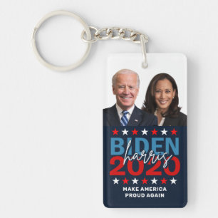 Verkiezingscampagne Biden Harris 2020 met foto's Sleutelhanger