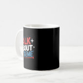 Verkiezingscampagne Harris praat over extreme Koffiemok (Voorkant links)