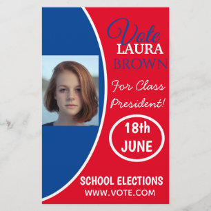 Verkiezingscampagne sjabloon flyer